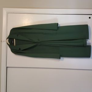 Express long green jacket NWOT